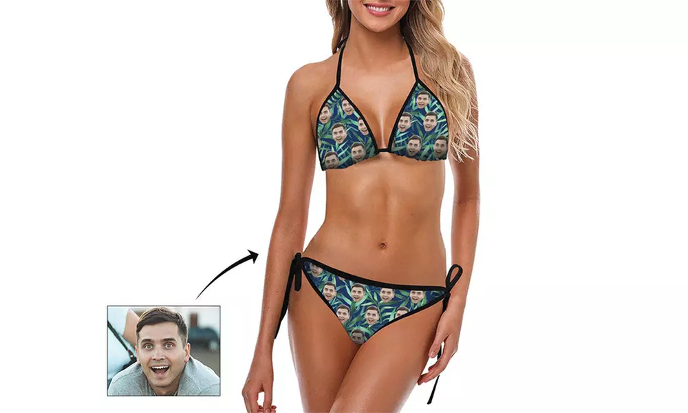 Bikini mit Foto-Symbolen
