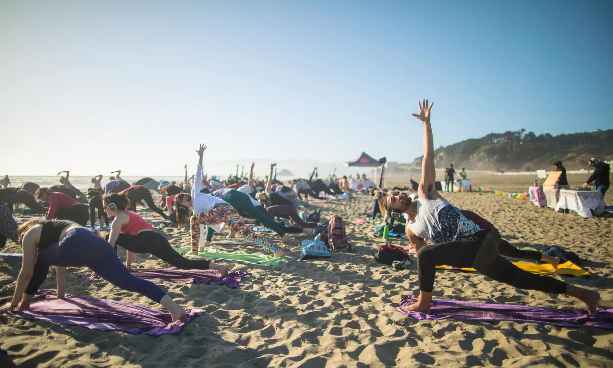 One 75-Minute Silent Disco Outdoor Yoga Class for One, Two, or Four at Outdoor Yoga SF - Primary Image