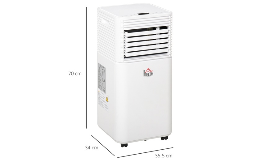 Image 6: HomCom Portable Air Conditioner with Remote Control 9000 BTU