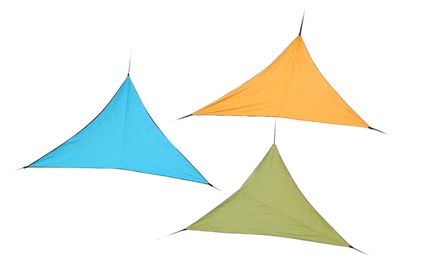 Image 2: Triangle Outdoor Garden Canopy Cover