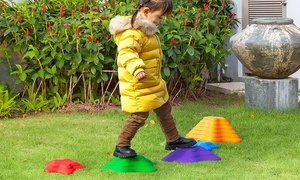  6- or 11-Piece Outsunny Kids' Balance Stepping Stones Playground 