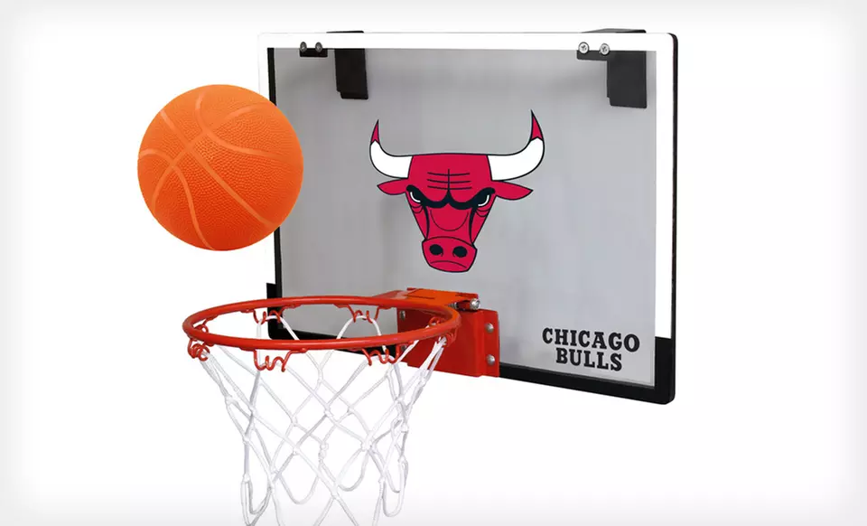$29.99 for a Rawlings Door-Mounted NBA Hoop and Ball ($45.98 List Price). 14 Teams Available. Free Shipping and Returns. - Primary Image