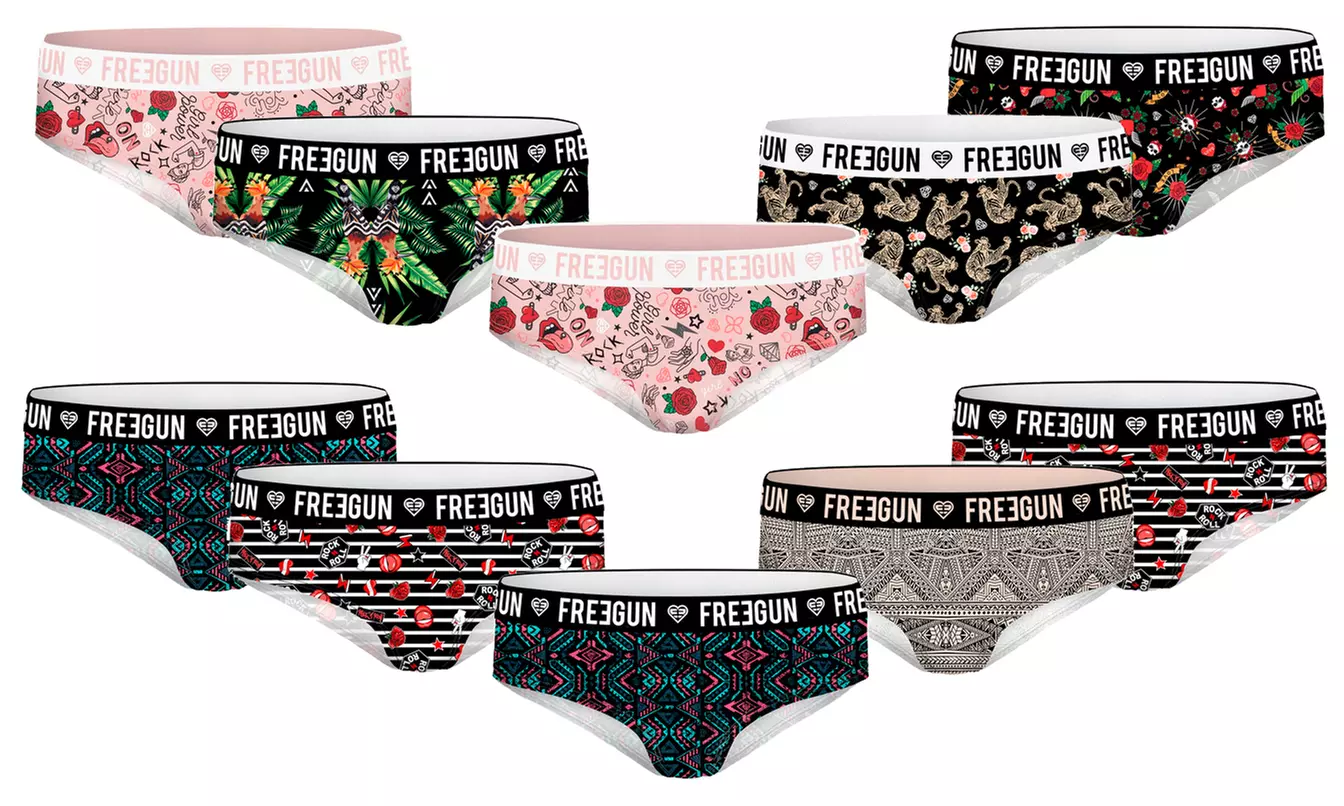 Lot de 5 ou 10 culottes pour femme Freegun - Second Medium