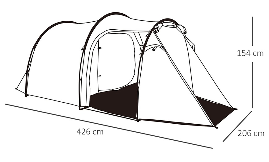 Image 33: Outsunny Camping Tent