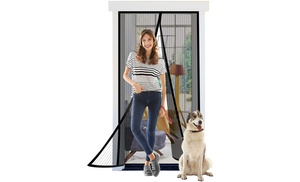 One or Two Magnetic Mesh Door Screens