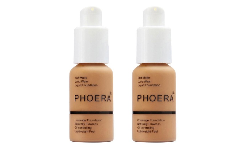 Image 15: Phoera Full Coverage Make-Up Foundation 30ml