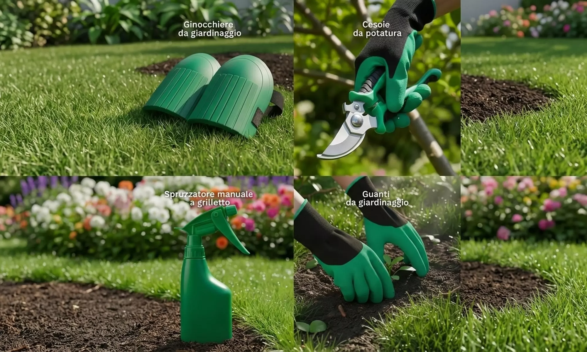 Complete 10-delige rvs tuingereedschapset met opbergtas