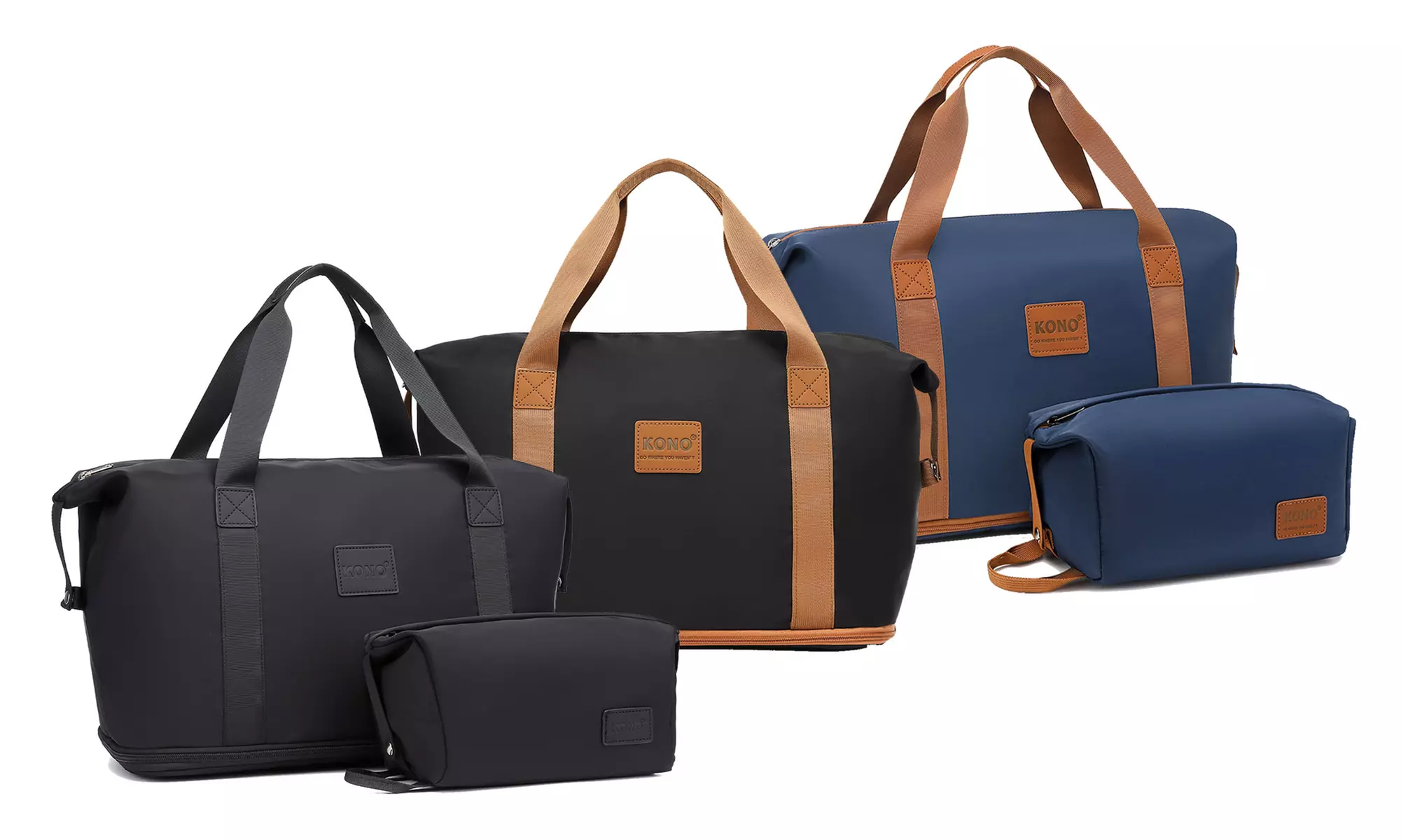 Sac de sport et voyage 26-36 L en nylon avec pochette, livraison offerte, livraison offerte - Primary Image