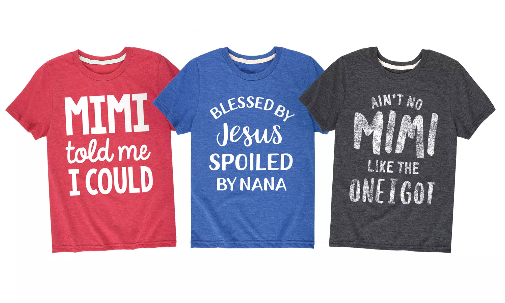 Kids Gigi, Mimi, or Nana-Print Tee. Multiple Options Available. - Primary Image