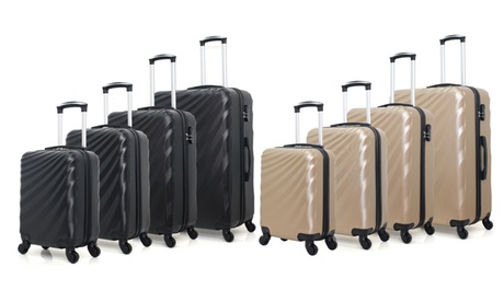 Set di 4 valigie White Label disponibili in 5 colori