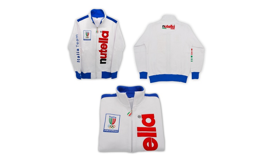 Image 1: Felpa Nutella Italia team olimpiadi