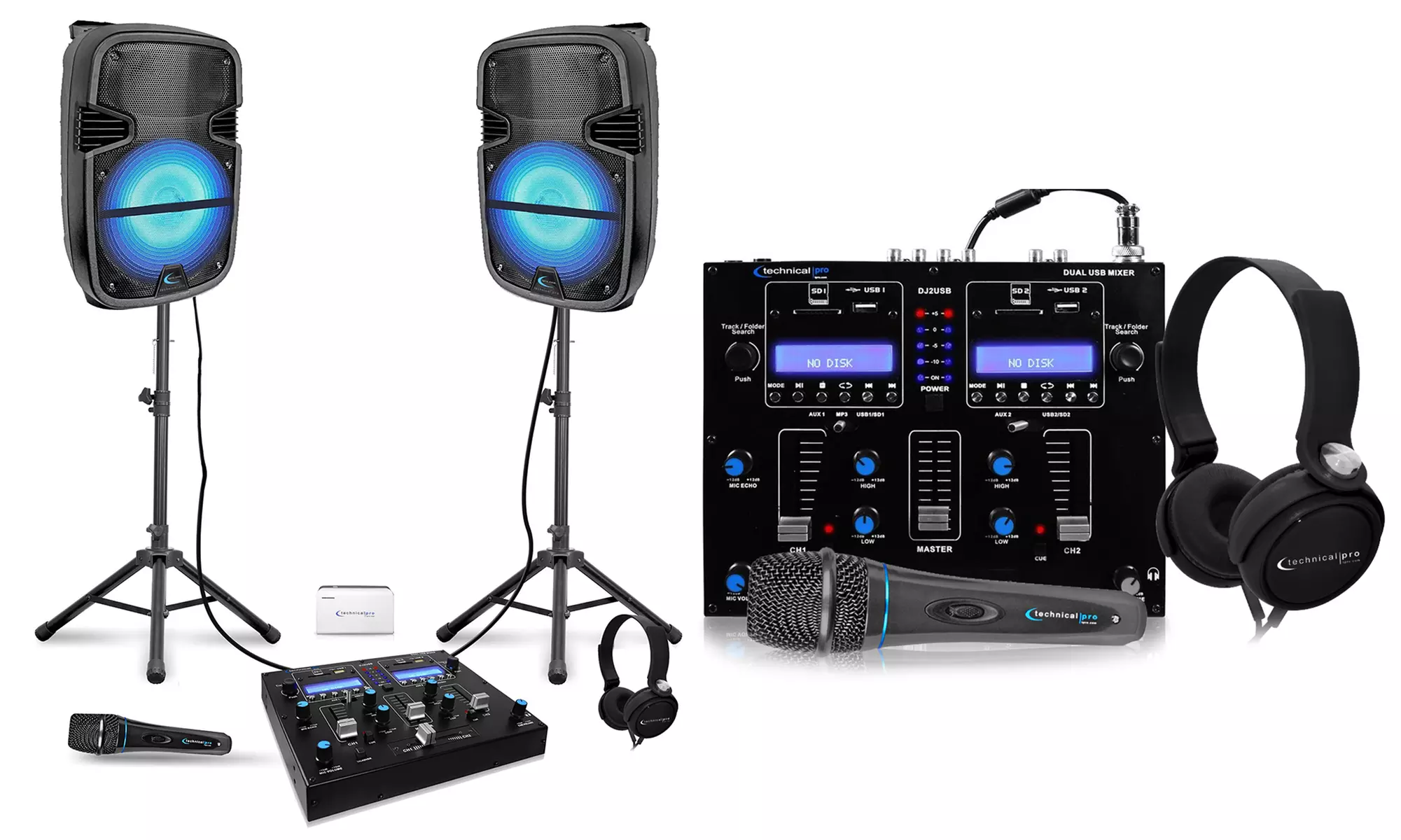 Technical Pro All-in-One Portable DJ Set (10-Piece) - Primary Image