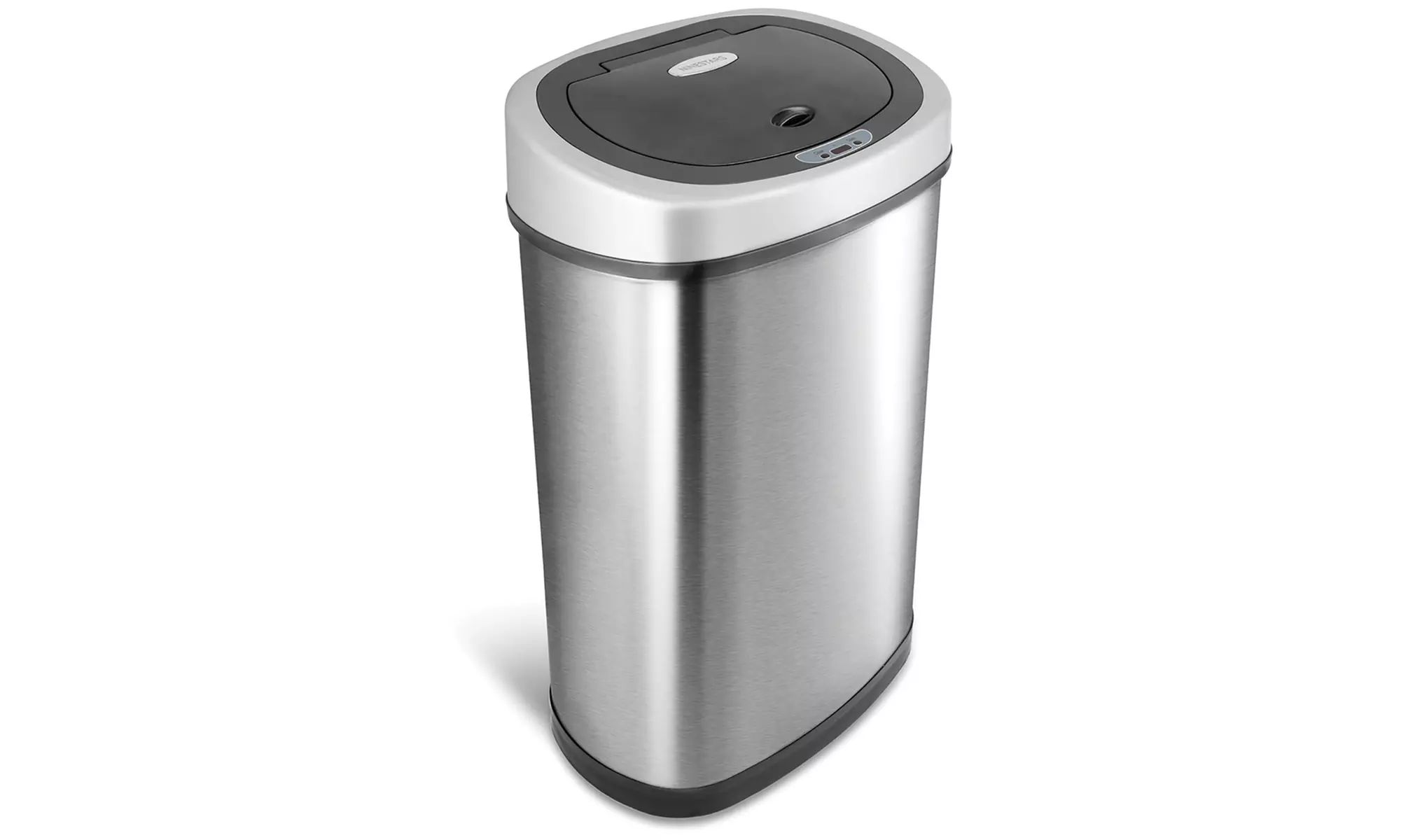 Nine Stars 13.2-Gallon Stainless Steel Touch-Free Sensor Trash Can - Second Medium