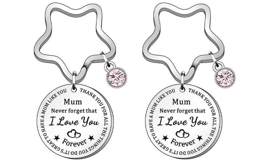 Image 2: One or Two Mum I Love You Charm Keychains