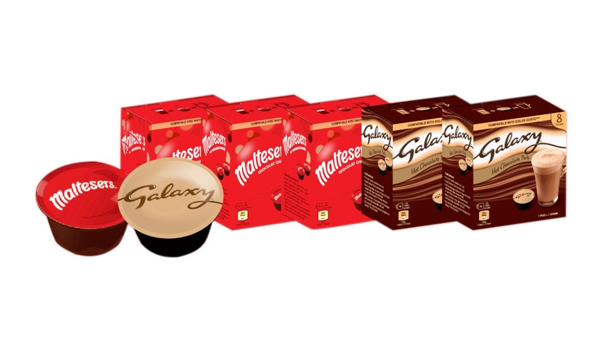 Image 3: 40 or 80 Galaxy and Maltesers Chocolate Dolce Gusto-Compatible Pods