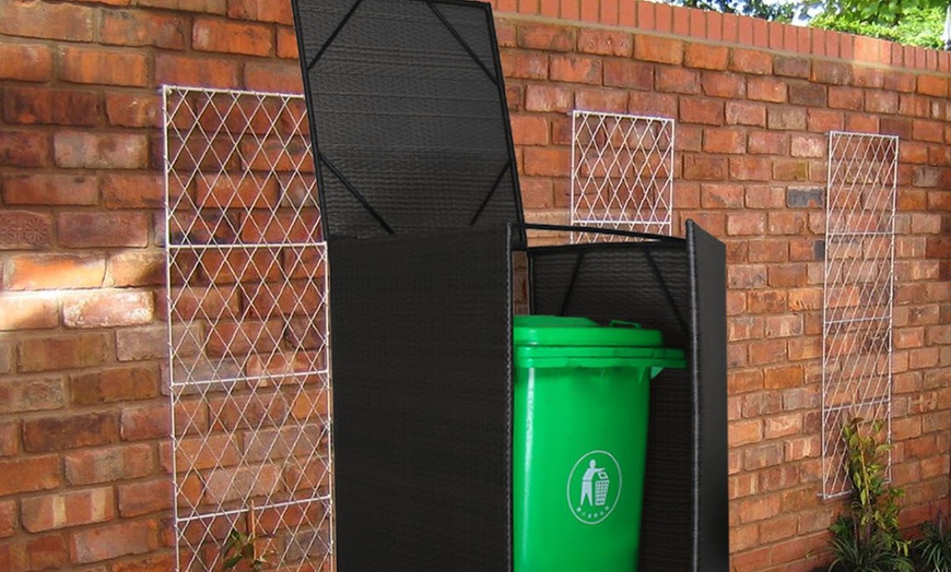 Image 8: Rattan-Effect Dustbin Cover
