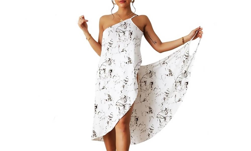 Image 9: Women's Printed Spaghetti Strap Cover-Up Beach Dress