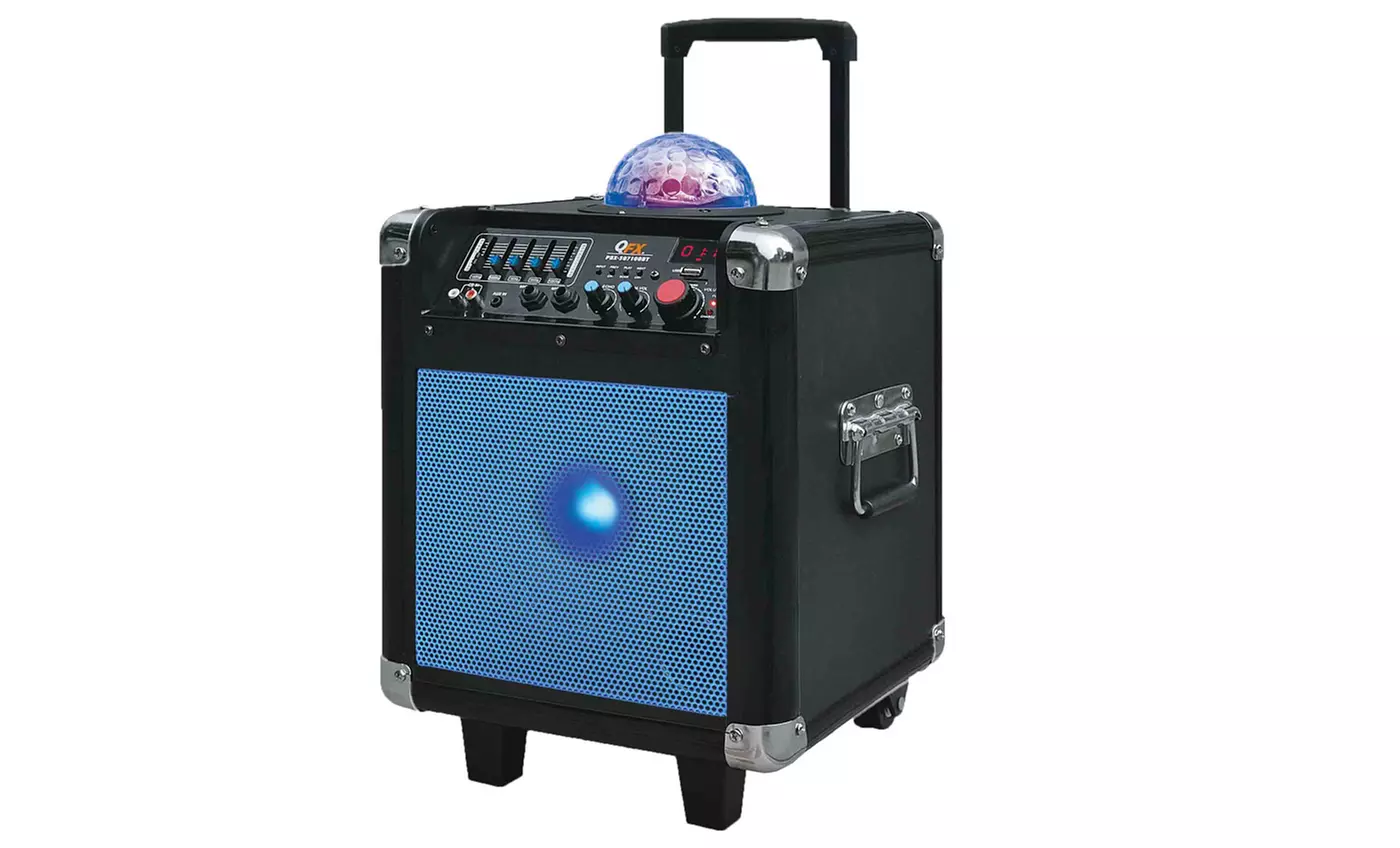 QFX Portable Bluetooth Tailgate Speaker with Microphone and Disco Ball - Second Medium