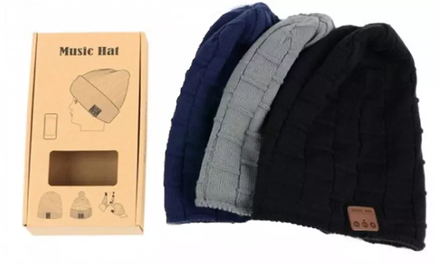 Image 6: Gorro con bluetooth