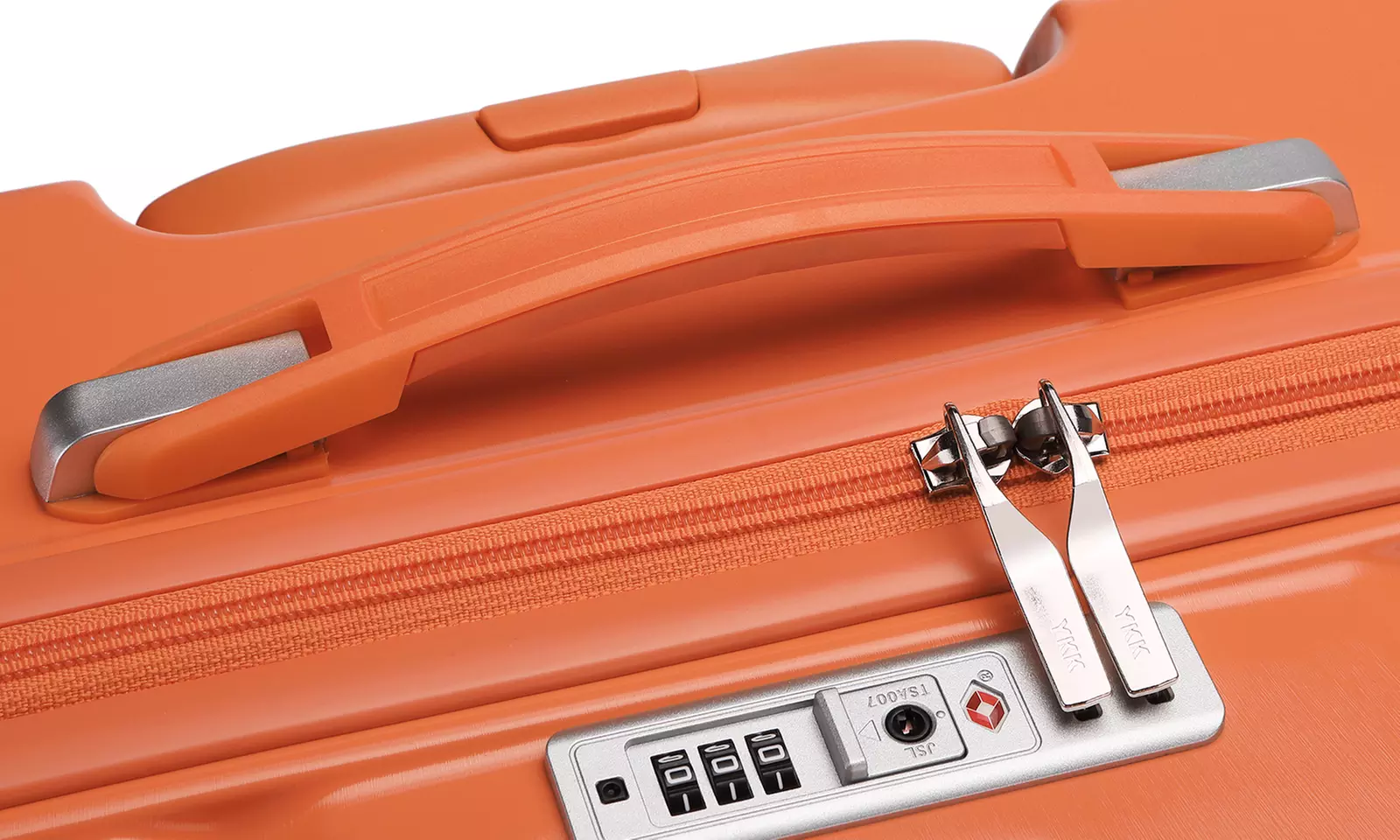 Ensemble de 4 valises oranges