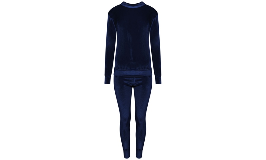 Image 3: Women's Velvet Tracksuit 