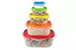 Nesting Food Storage Container Set with Airtight Lids (10- or 14-Piece) - Second Medium