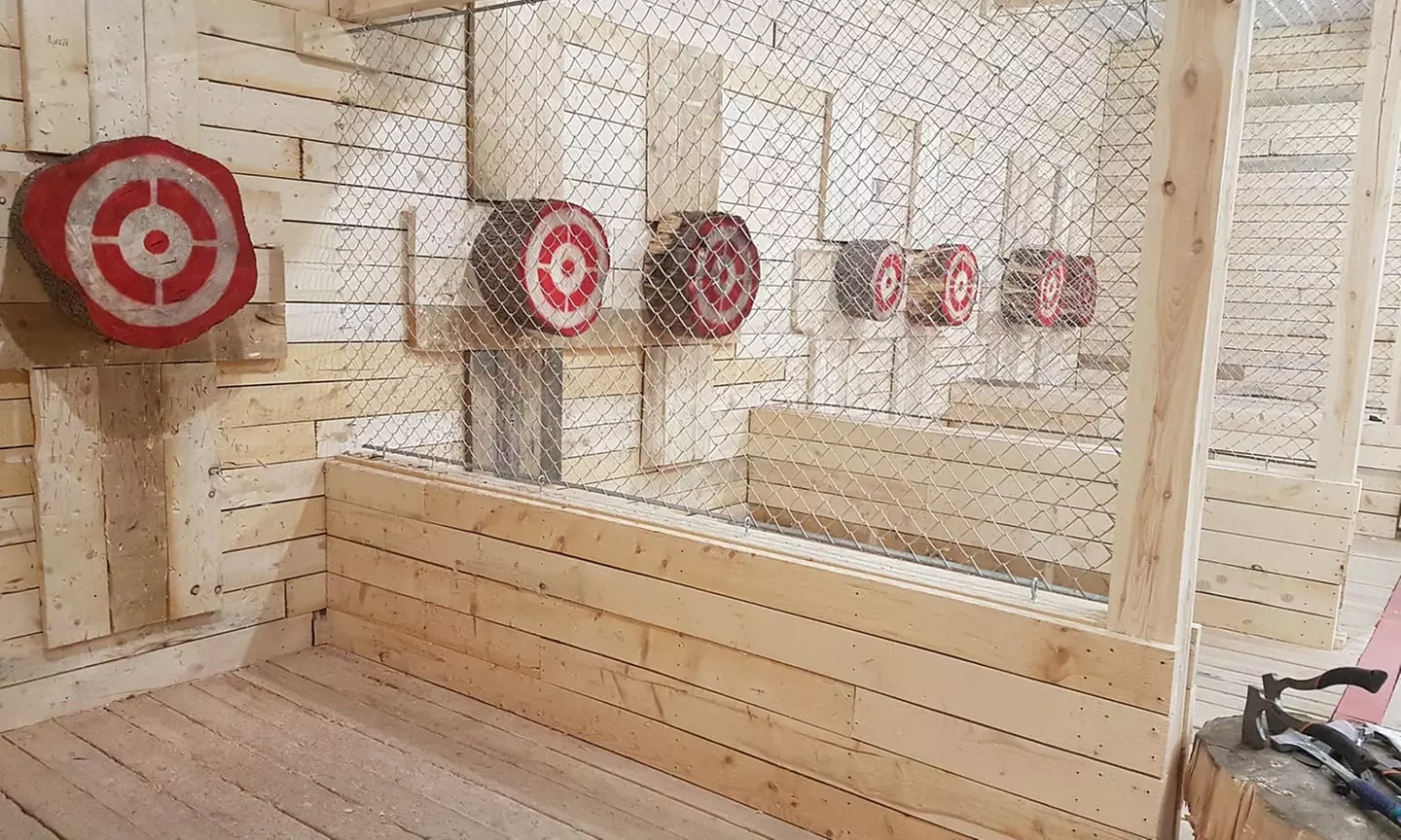 Axe- and Knife-Throwing Session and More for One, Two, or Four at Prince Albert Axe Throwing (Up to 35% Off) - Primary Image