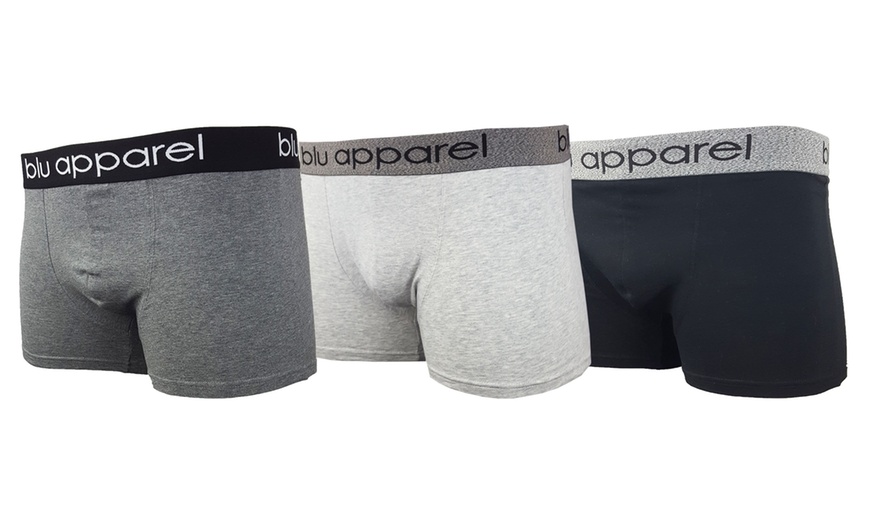 Image 3: Three Packs of Blu Apparel Men's Boxers