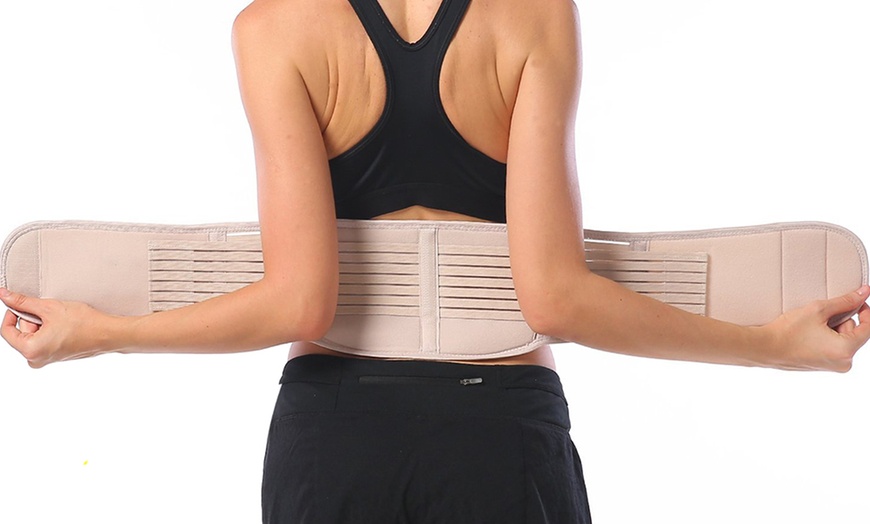 Image 6: Self-Heating Lower Back Support