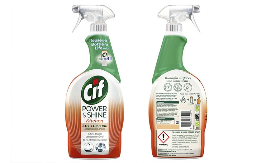 Image 1: 2 ou 4 sprays de cuisine Cif "Power & Shine"