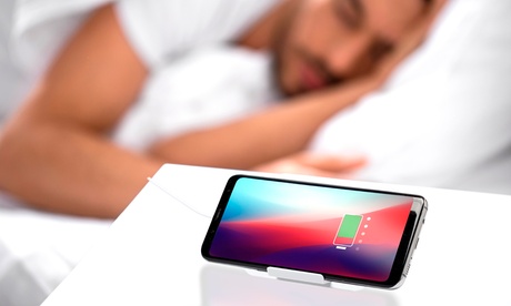 1 o 2 caricabatterie wireless con funzione di supporto per smartphone