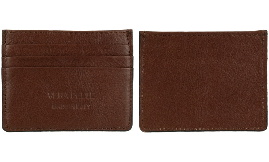 Image 28: Men's Genuine Leather Card Holder