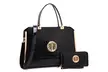 Amphora Faux Crocodile Leather Handbag with Matching Wallet - Second Medium