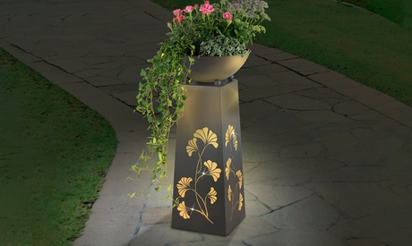 Colonne décorative pour plantes LED