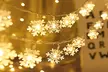 1 o 2 guirnaldas de luces en forma de copo de nieve - Second Medium