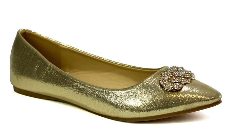 Image 6: Women's Summer Flat Pumps