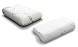 Standard or Contour Bamboo Cover Hypoallergenic Memory Foam Pillow