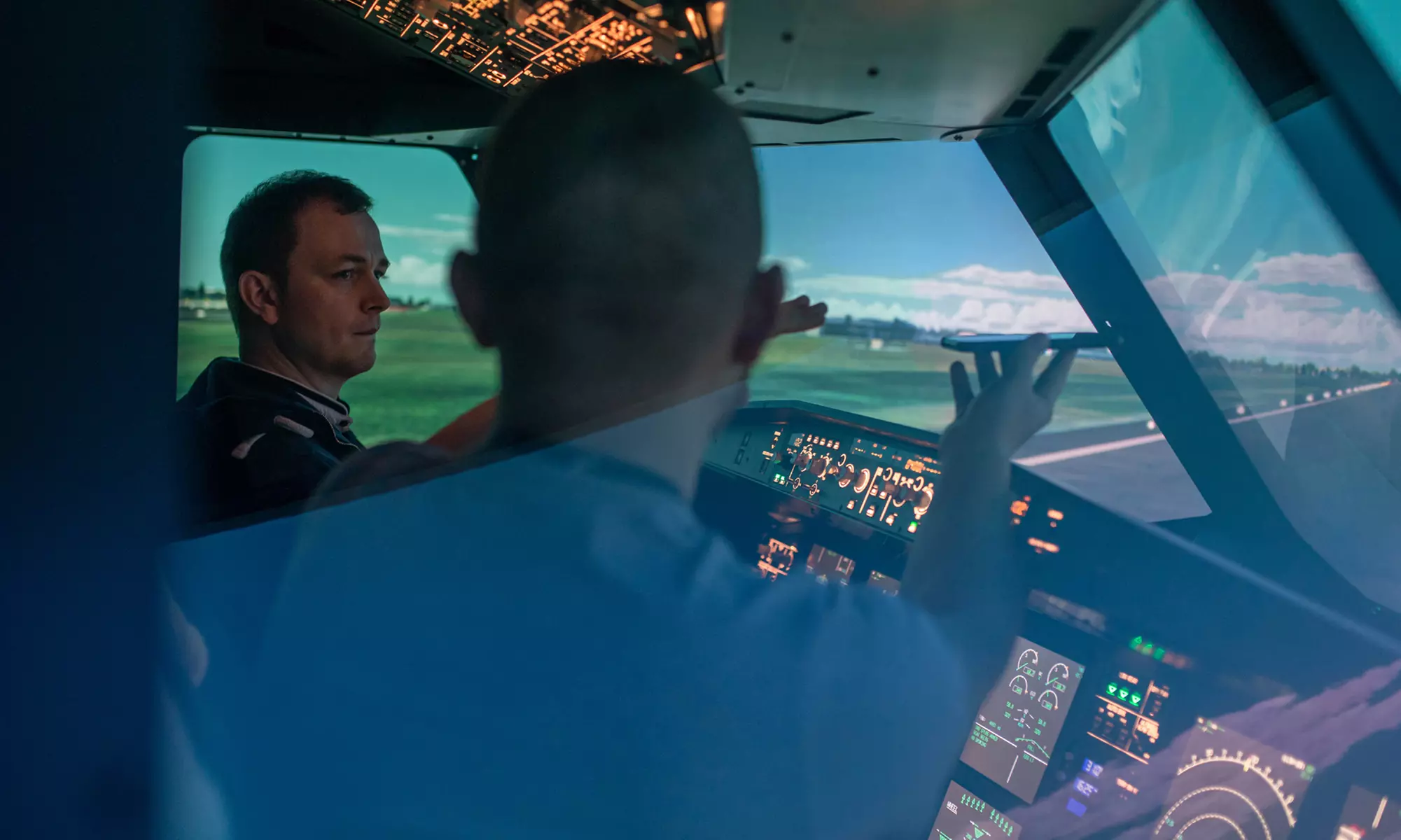 Symulator lotu samolotem pasażerskim w JetZone24