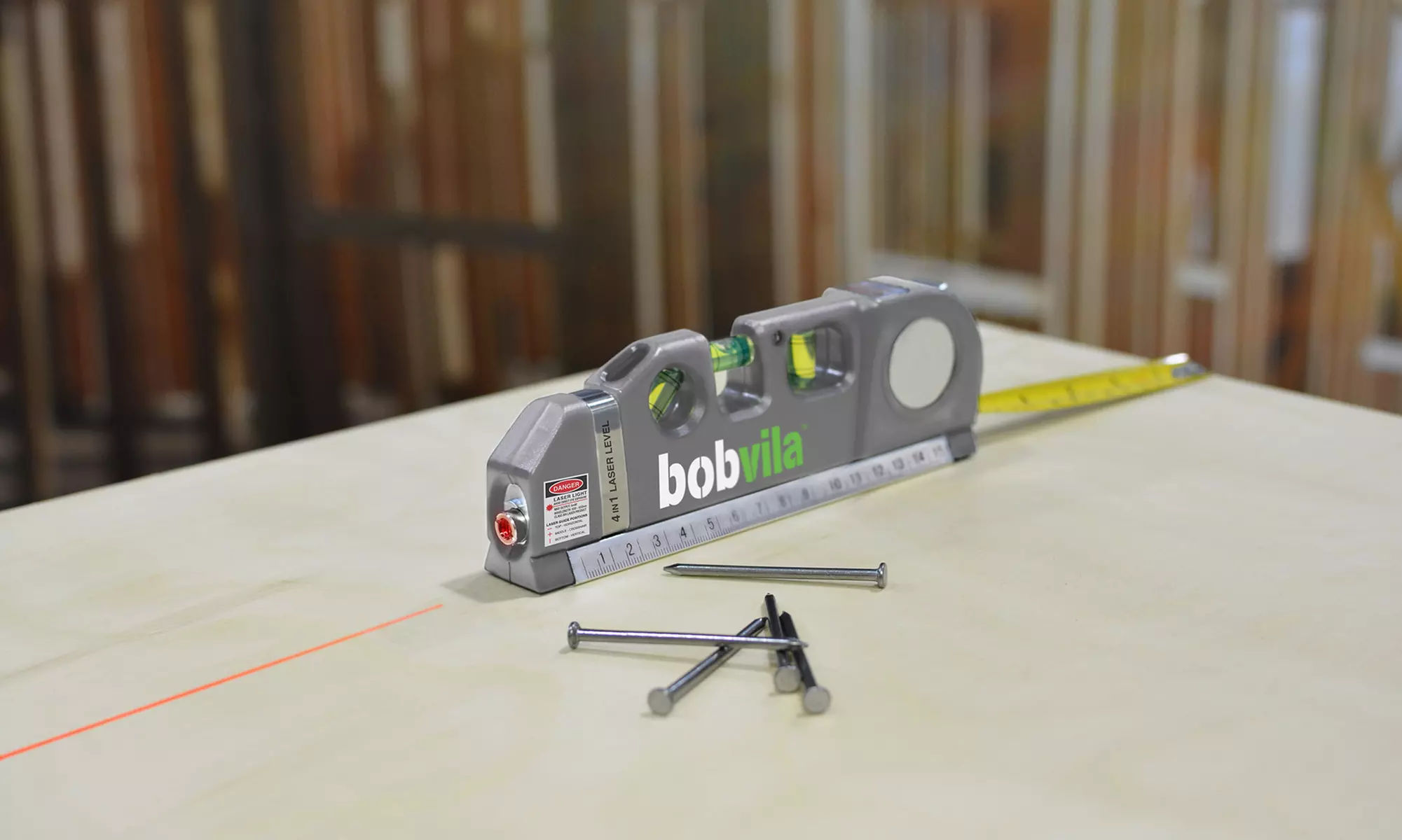 Bob Vila 4-in-1 Laser Level Tool - Primary Image