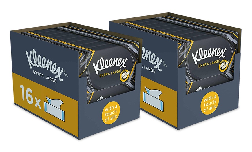 Image 3: 16 or 32 Boxes of Kleenex Extra Large Facial Tissues