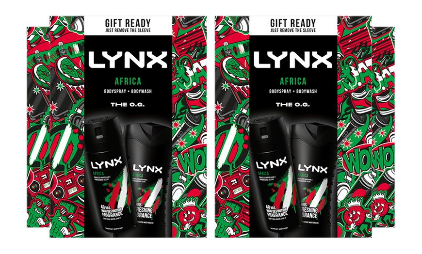 Image 6: Lynx Africa O.G. Body Wash and Body Spray Gift Set for Him