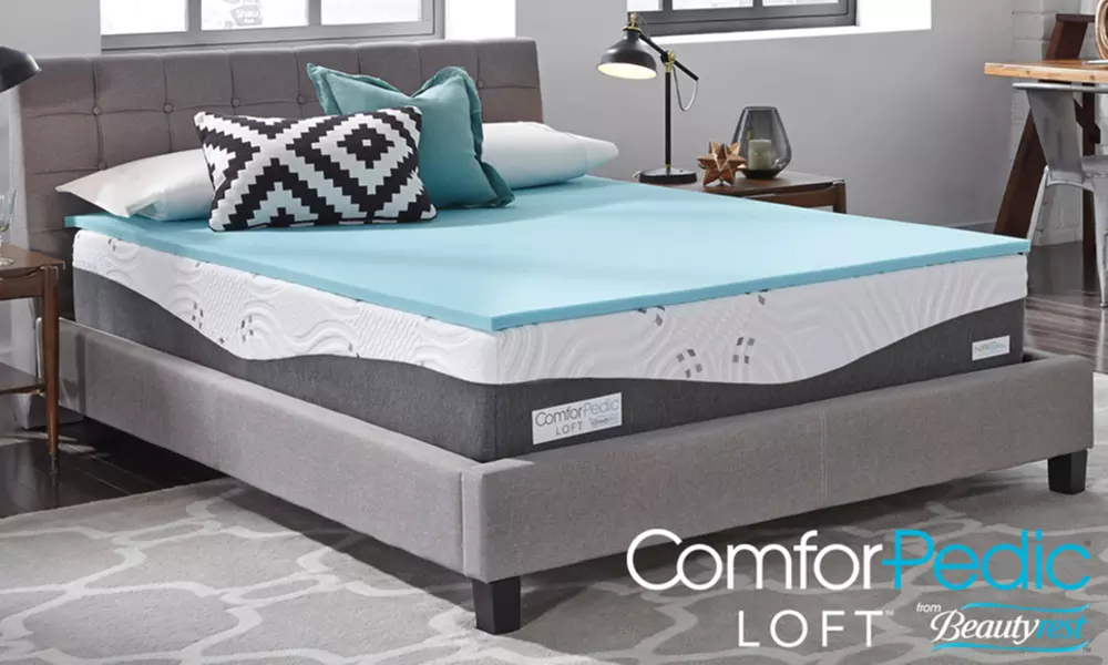 ComforPedic Loft from BeautyRest 1" Premium NRGel Memory Foam Topper - Primary Image