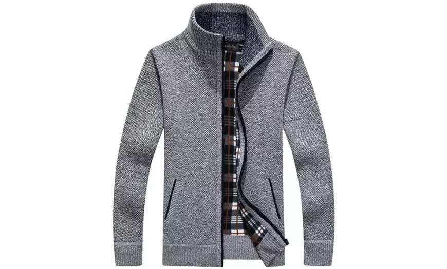 Image 3: Vest met Schotse ruit en een rits