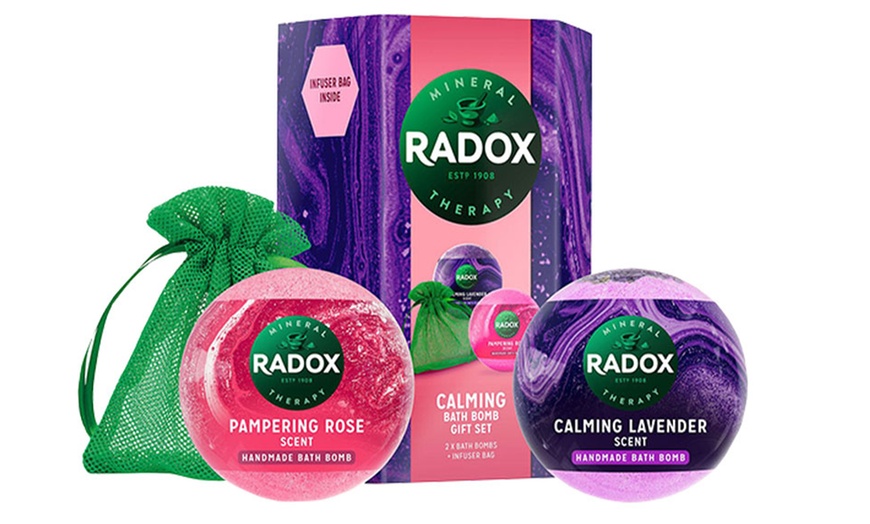 Image 1: Up to Four Radox Calming Bath Bomb Gift Sets