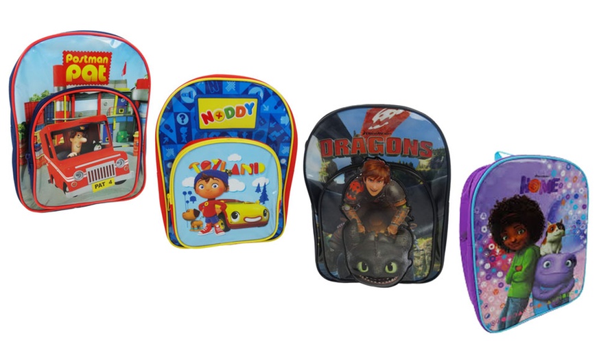 Image 1: Kids' Character-Themed Backpacks