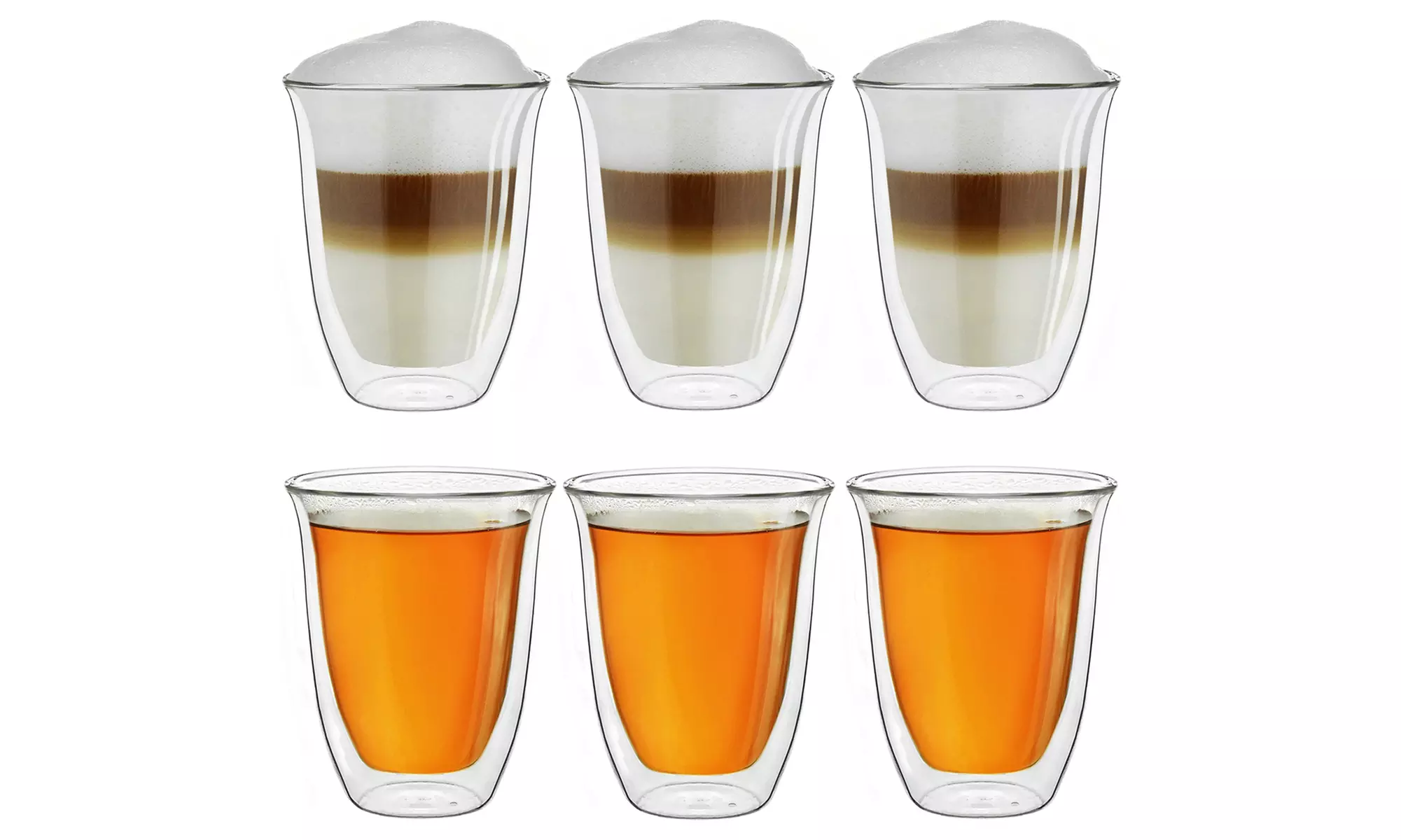 2x, 4x oder 6x Creano doppelwandige Thermogläser