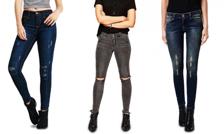 Jeans da donna a vita alta, disponibili in 3 modelli e varie taglie