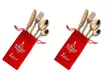 4-, 8- or 16-Piece Ella Christmas Cutlery Set with Christmas Pouch - Image 6