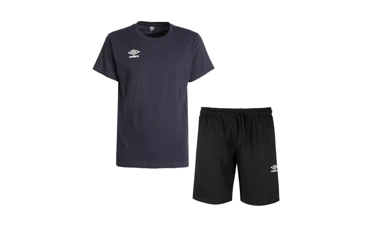Completo da uomo con maglietta e pantaloncini Umbro