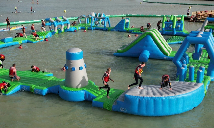 Image 19: Aqua park entry & Paddleboard combo at West Country Water Park